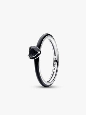Pandora ME Black Chakra Heart Ring